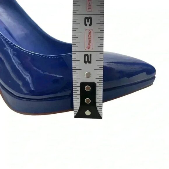 BCGBeneration Pointy Toe Pumps High Heel Platform Stilettos Cobalt Blue Size 7 - Picture 9 of 16